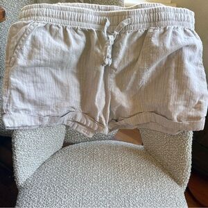 Prana Light Gray Relaxed Shorts